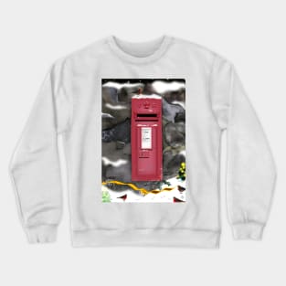 Traditional Red Post Box Christmas design Crewneck Sweatshirt